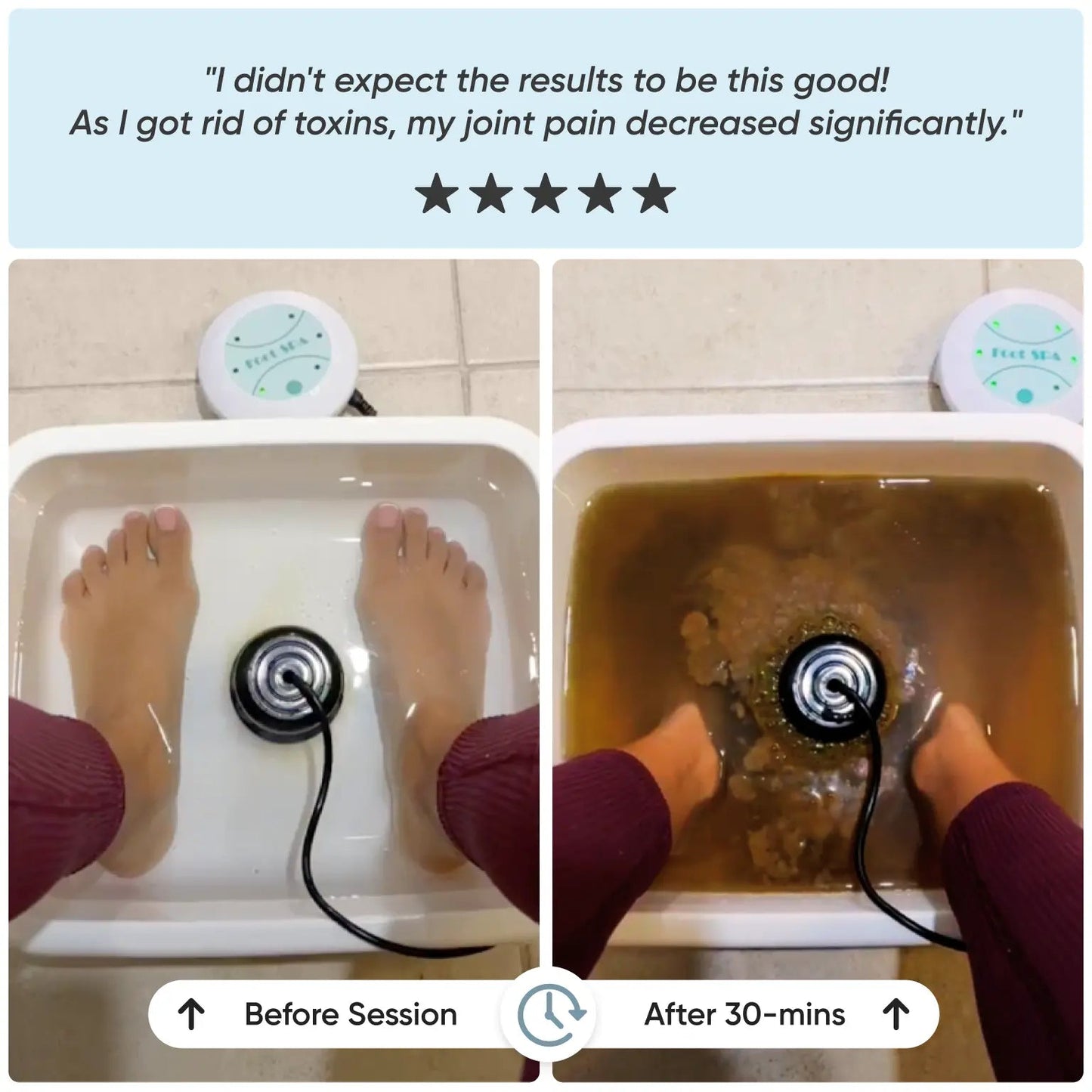 LesAngel™ Ionic Foot Spa - At-home detox and cleanse!